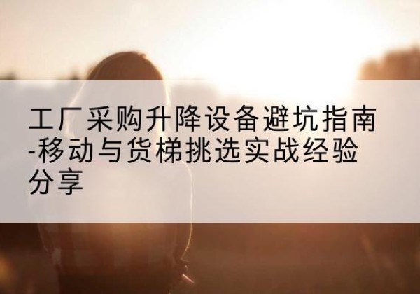 三穗移动式升降机怎么选-工厂采购升降设备避坑指南-移动与货梯挑选实战经验分享
